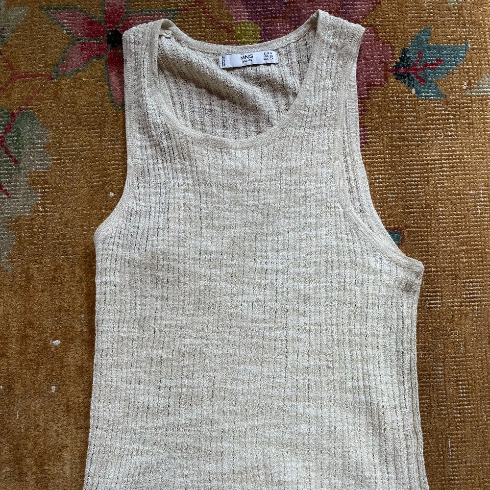 Metallic Thread Tank Top